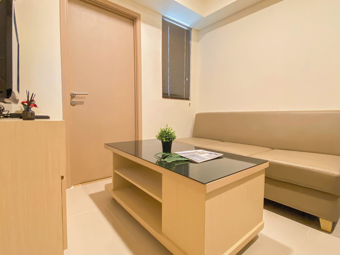 Living area, Warm Neutral 2Br At Meikarta Apartment, Cikarang