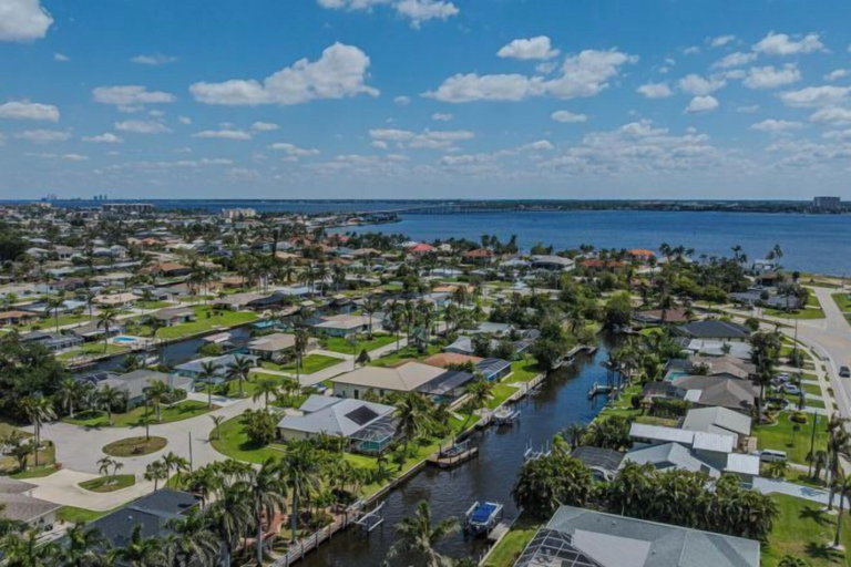 Aerial view, Villa Samba, Lee