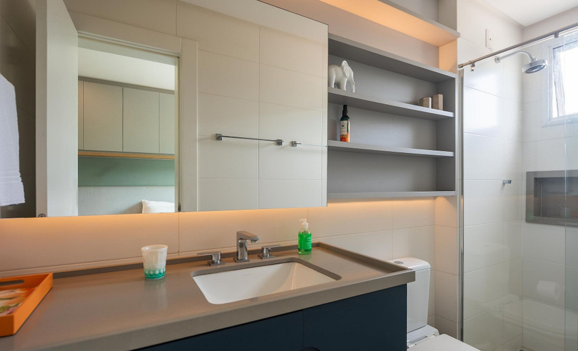 Bathroom 3, Apt w/ BBQ & Balcony, 230m From the Beach Epd0202, Balneário Arroio do Silva