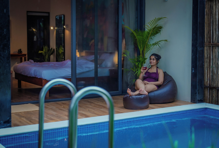 Room 3, Hipnoetic Goa -Private Pool Cottages, South Goa