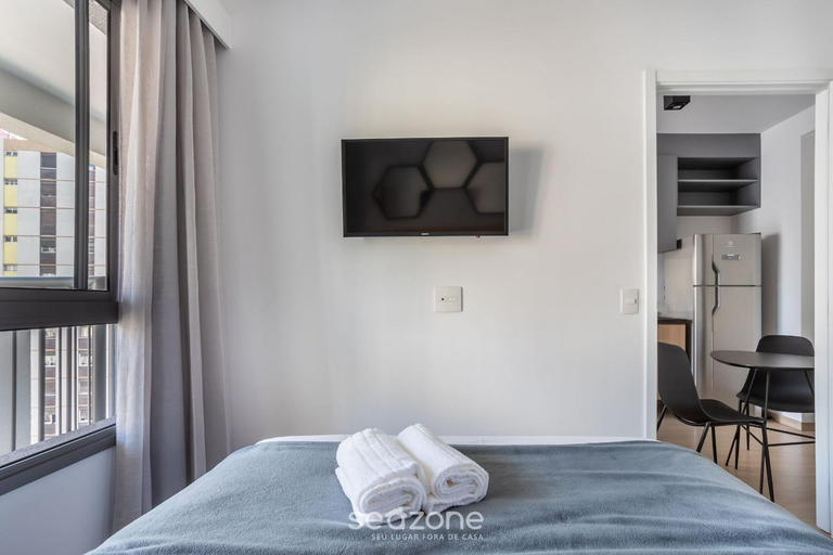 Bedroom 2, NXOs - Predio com Academia e Lavanderia em Consolacao-SP, São Paulo
