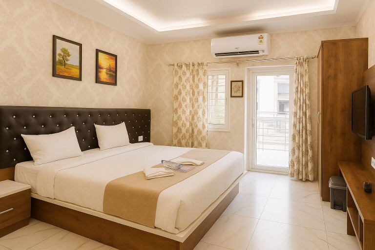 Bedroom 5, Twarita Executive Lodge, Osmanabad