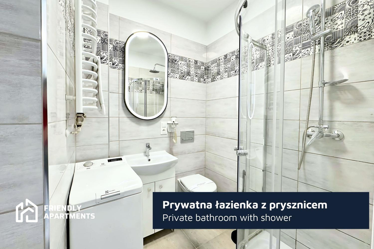 Bathroom, KRAMARSKA Residence - 24h - Old Market Square by Friendly Apartments, Poznań City