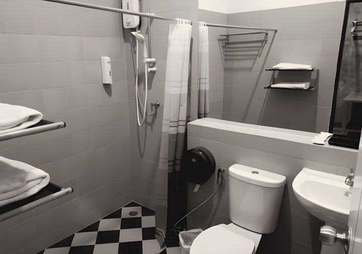 Bathroom 4, Nornlamphun Boutique Hotel, Muang Lamphun