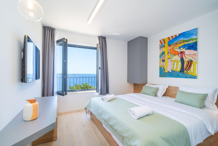 Bedroom, Soline Rocks Resort, Župa Dubrovačka