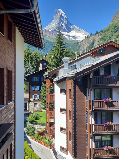 Land view from property, Jolimont Apartments, Visp