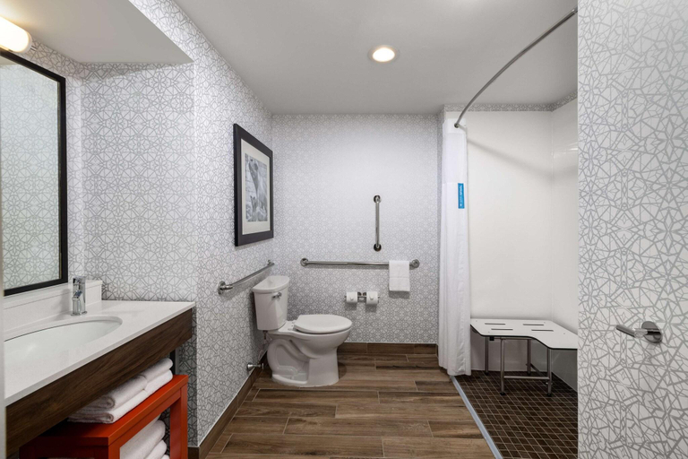 Bathroom 4, Hampton Inn & Suites State College at Williamsburg Square, Centre