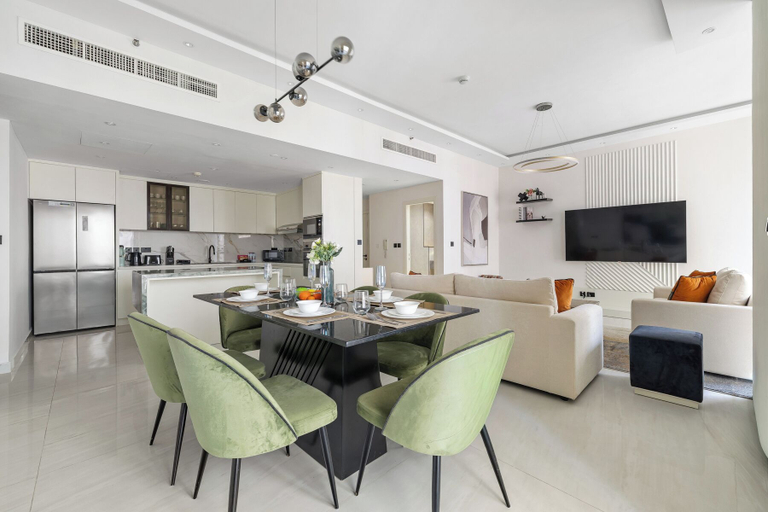 In-room dining 5, 2BR Marina View Steps from the Beach, Dubai