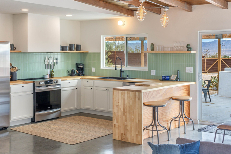 Private kitchen 4, Desert Hearts Ranch 2 Bedroom Home, San Bernardino