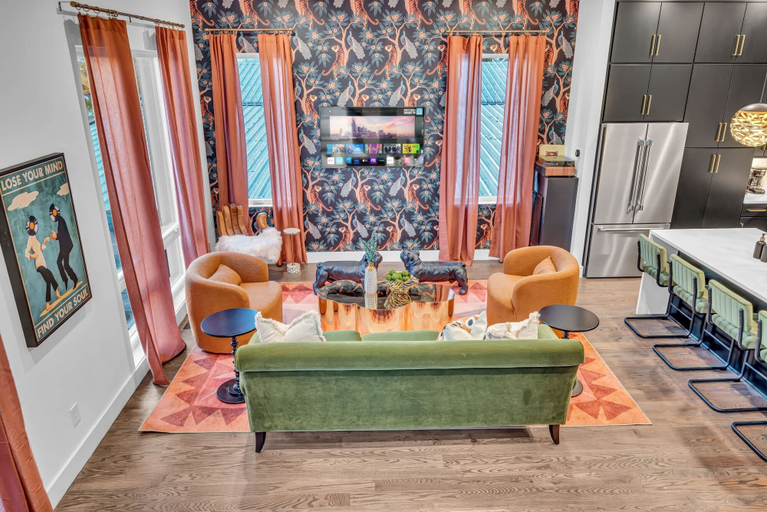 Room 5, Disco Lounge Double Rooftop Hot Tub Nashville, Davidson