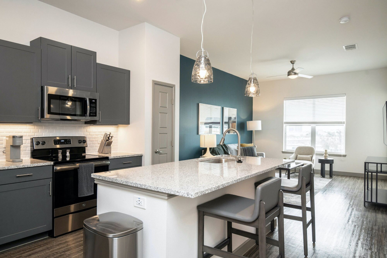 Private kitchen 3, Landing Apartments Huntersville - Henderson Circle, Mecklenburg