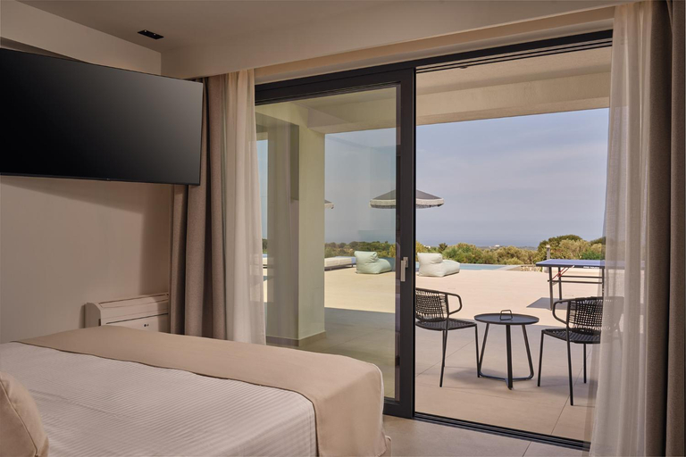 Bedroom 3, Gavras Exclusive Villas, with Infinity Pools, Spa Whirlpools & SeaViews, By ThinkVilla, Crete