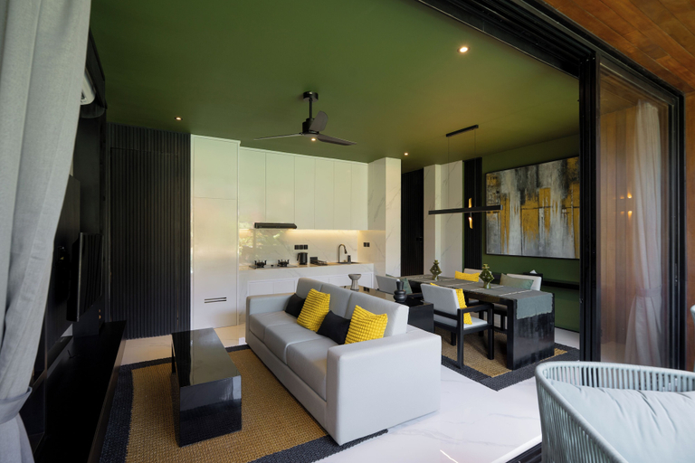Living area 3, Sunset Lagoon Rice Field Villa, Gianyar