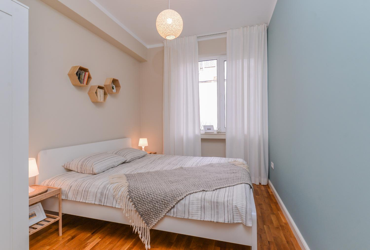 Bedroom, cОcoEllie - Aesthetic 2BD Apt Near National Palace by Flat Mаnager, Stolichna