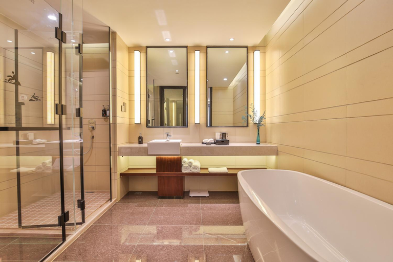 Bathroom 4, SSAW Boutique Hotel Qidong Wenfeng World , Nantong