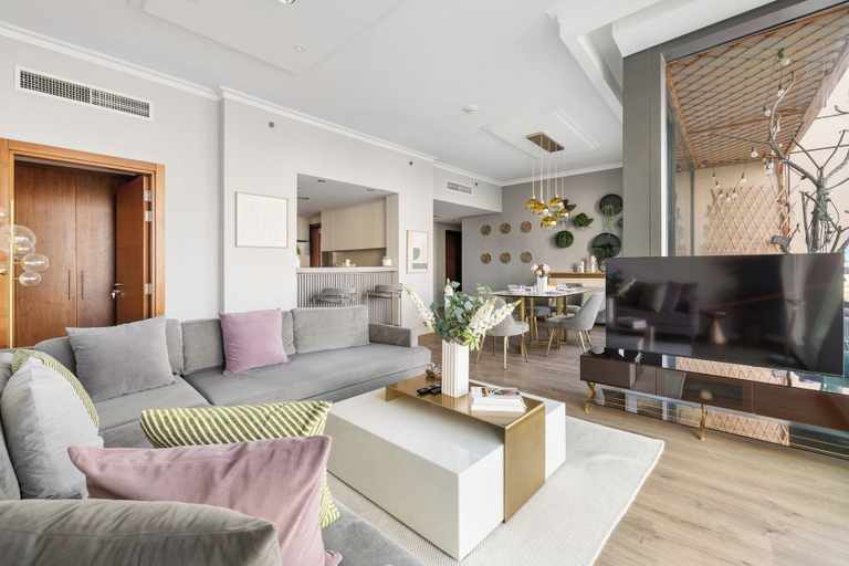Living area 2, 3BR Direct Access to Dubai Mall, Dubai