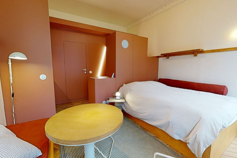Room 4, Altido Delightful 1bed Studio w Shared Co-working Space, Paris