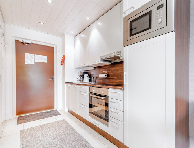 Private kitchen 4, Modern 1BR Apartment next to Ski Slopes, Lapland