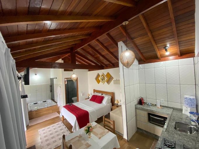 Bedroom, Chales Conforto Mineiro, Paraisópolis