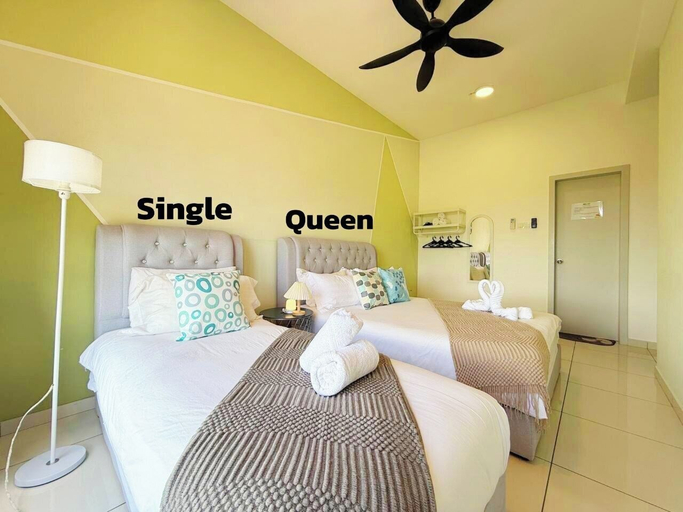 Bedroom 3, The Horizon Ipoh Emerald By Grab A Stay, Kinta