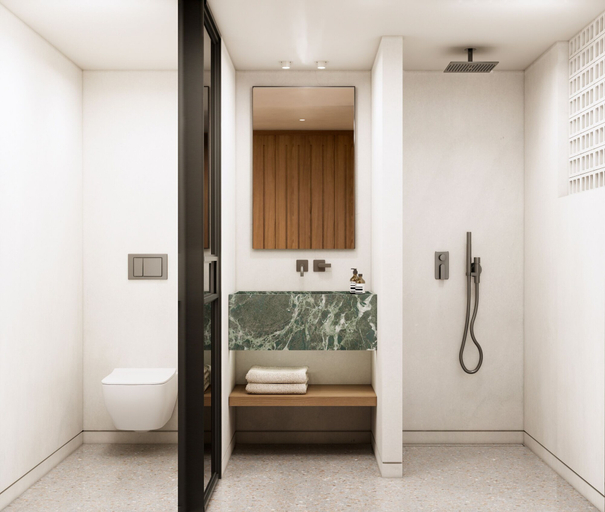 Bathroom 5, Tinos Beach Hotel, South Aegean
