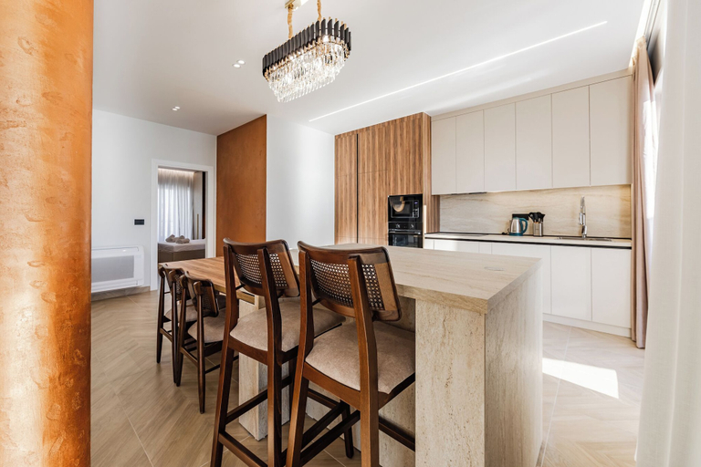 In-room dining, The Ultimate Jacuzzi Penthouse by PS, Durrësit