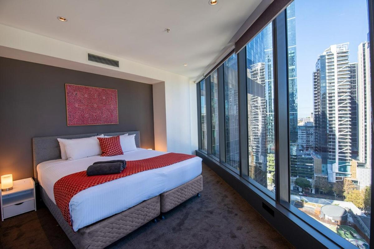 Bedroom 3, Southbank Apartments Freshwater Place, Melbourne