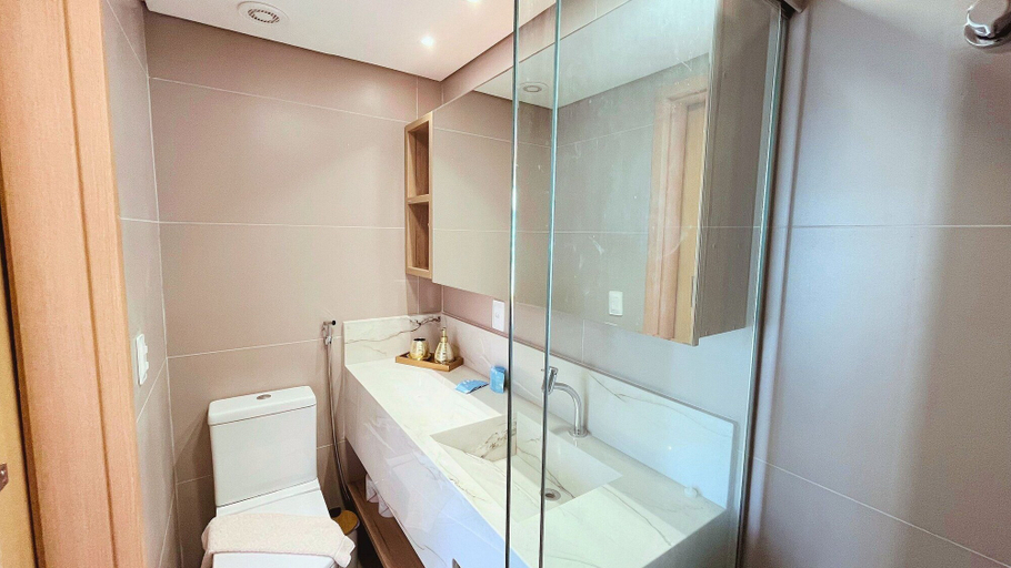 Bathroom 3, Flat Oceânica Seaside - By Almare, João Pessoa