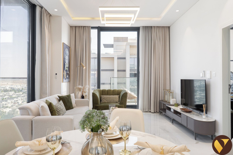 Living area 3, Vogue | The Pinnacle near Dubai Hills Mall, Dubai