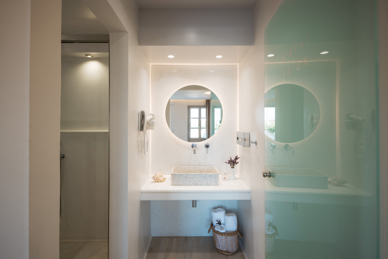 Bathroom 5, Kouros Art Hotel, South Aegean
