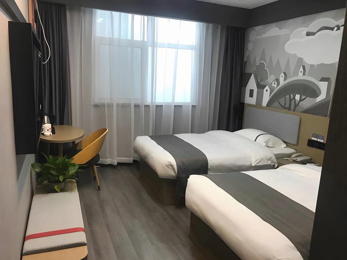 Bedroom 2, Thank Inn Hotel Hebei Chengde Fengning Coach Terminal, Chengde