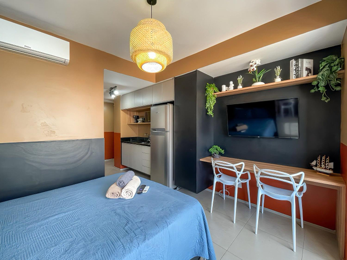 Bedroom 3, Belint Bela Cintra: A 5 Minutos da Paulista com Piscina no Rooftop, São Paulo