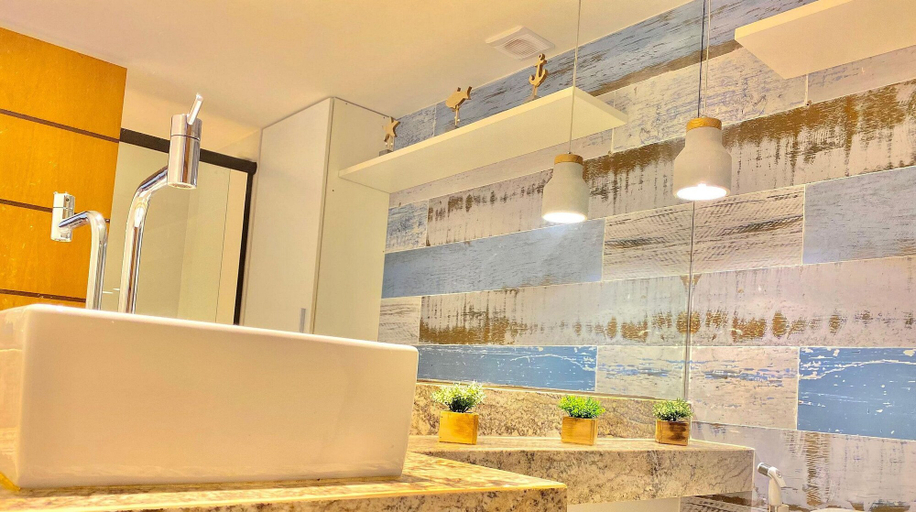Bathroom 4, Gold Flat Cabo Branco by 123Quarto Hospedagem, João Pessoa