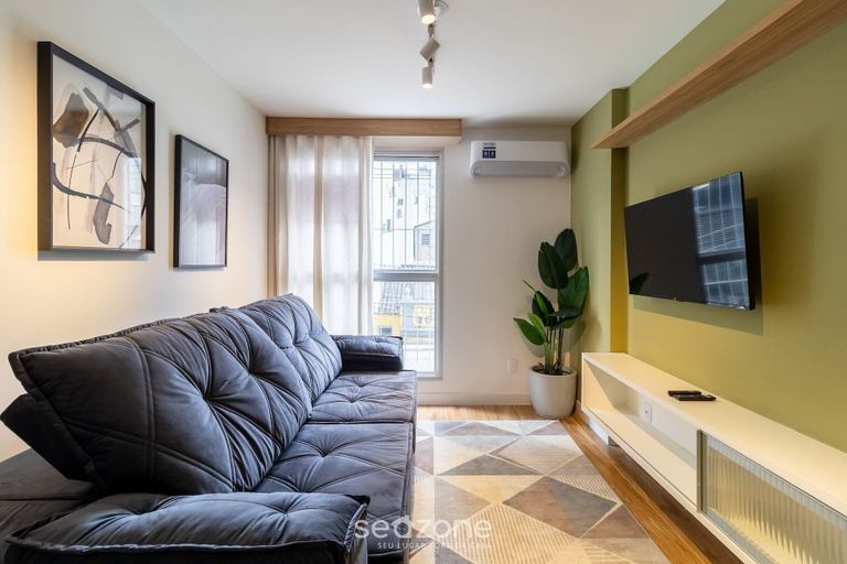 Living area, Modern Apartments 900 m From Beira-mar Norte - EOX, Florianopolis