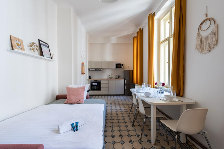 Bedroom 2, Tesnov Residence Apartments Near The Center - Easy Self Check in, Praha 7