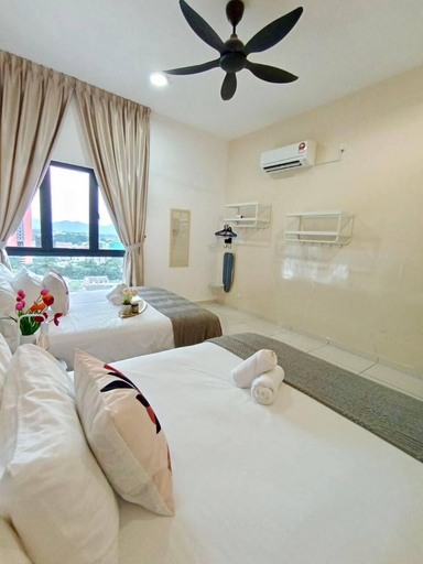 Bedroom 3, Skyline Suites l The Horizon Ipoh by Grab A Stay l 1-8pax, Kinta