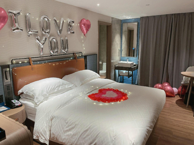 Bedroom 2, Echarm Hotel Guangzhou Tiyu West Raod Metro Station, Guangzhou