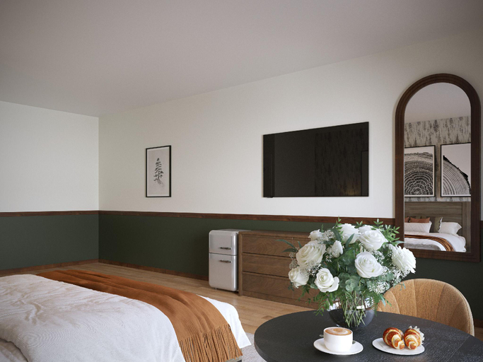 Bedroom 3, Spruce & Shore Motel, Lake Michigan