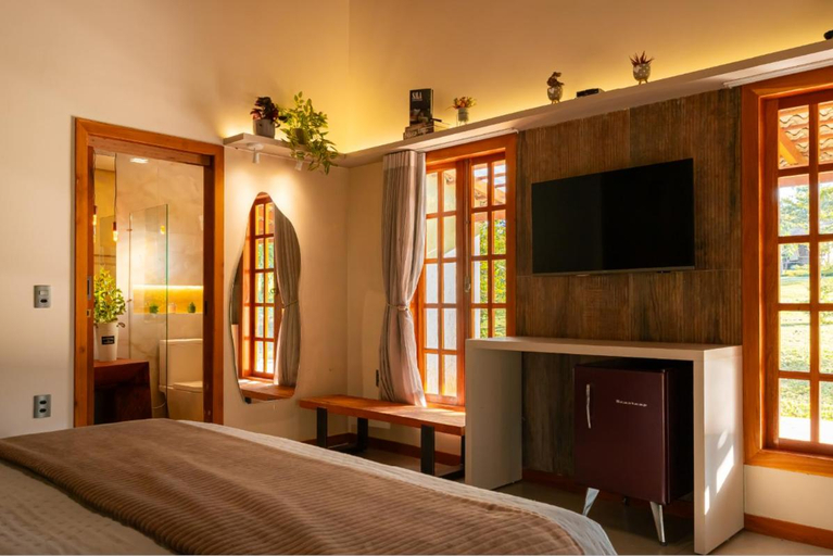 Bedroom, Casas Solar dos Pireneus, Pirenópolis