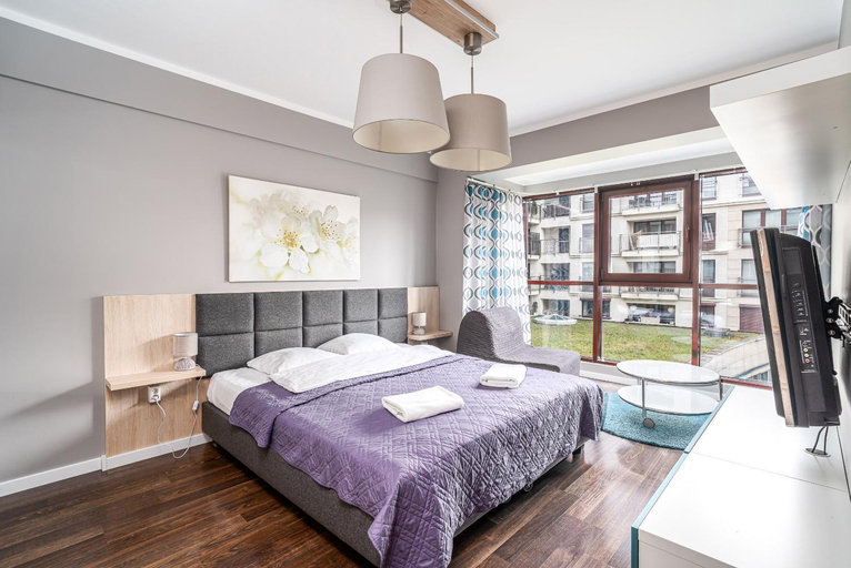 Bedroom, RentPlanet - Apartamenty Przemyslowa, Kraków City
