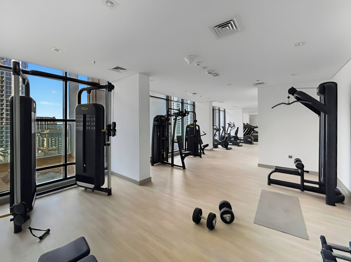 Gym 4, Bright Modern Studio in Meydan, Dubai