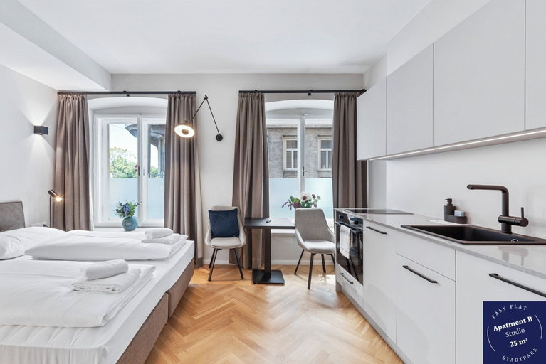 Room 5, easy-flat Stadtpark - Premium AC Apartments, Wien