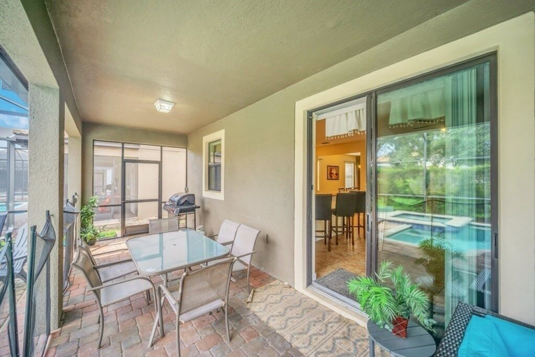 Outdoor dining 2, Incredible Pool Spa & Game Room Private Home! 6 Bedroom Villa, Osceola