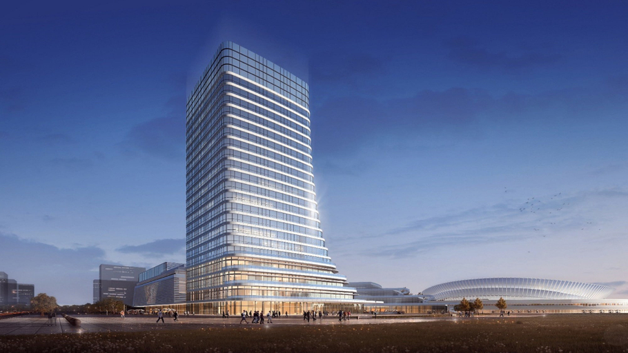 Exterior 2, Crowne Plaza LINYI OLYMPIC SPORTS CENTRE by IHG, Linyi