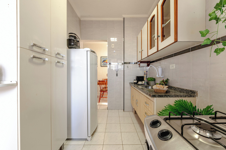 Private kitchen 4, Aconchegante a 85 m da Praia com vaga, São Vicente