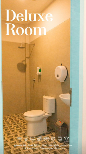 Bathroom 4, de'Govin Hotel, Lombok