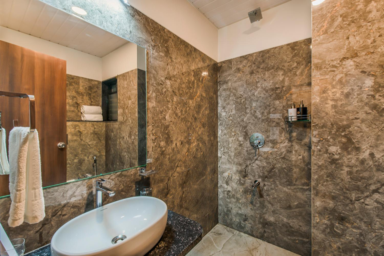 Bathroom 3, SaffronStays Amaltas, Nashik, Nashik
