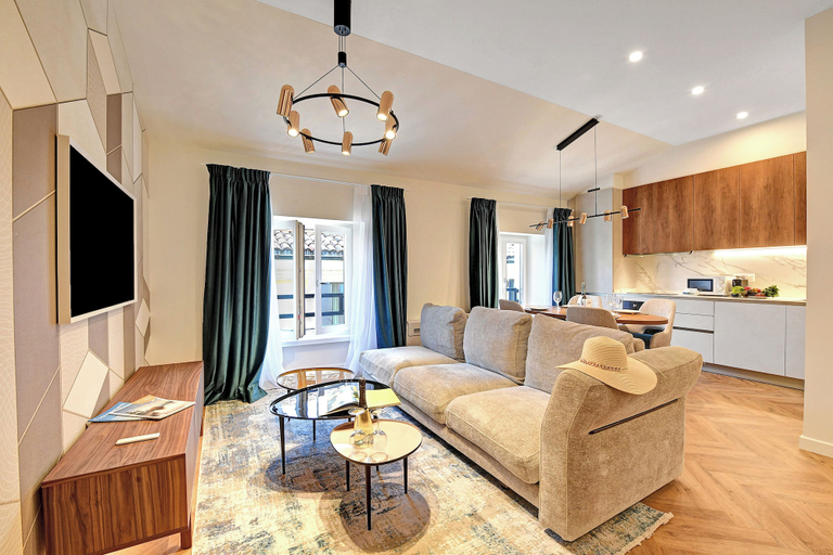 Living area 4, Novos Centro Apartments, Lugano