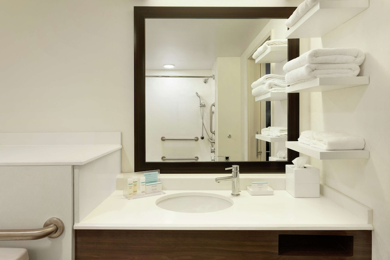 Bathroom 4, Hampton Inn & Suites Springdale, Washington