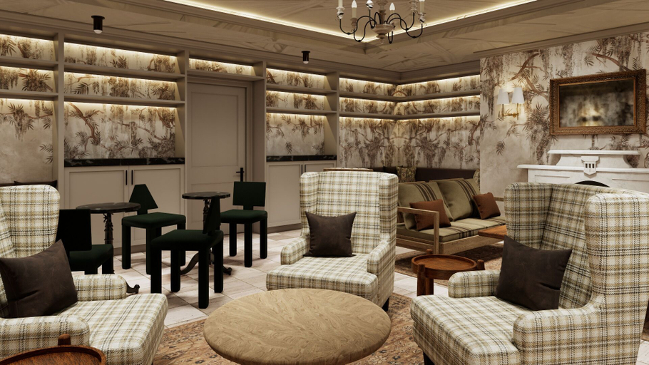 Lobby sitting area, Cambridge Common House, Cambridge